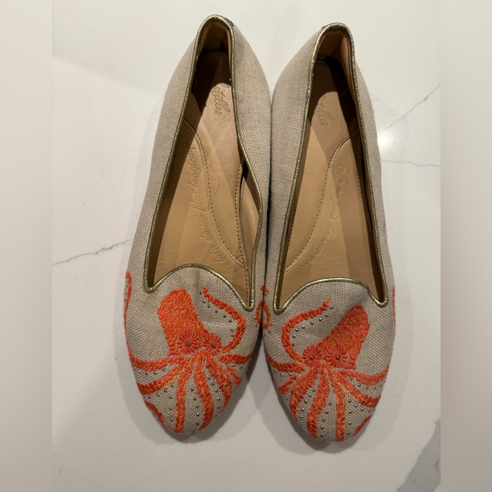 Anthro Chatelles Paris Octopus Flats